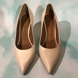 Givenchy Nude Leather Pointed Toe Pumps